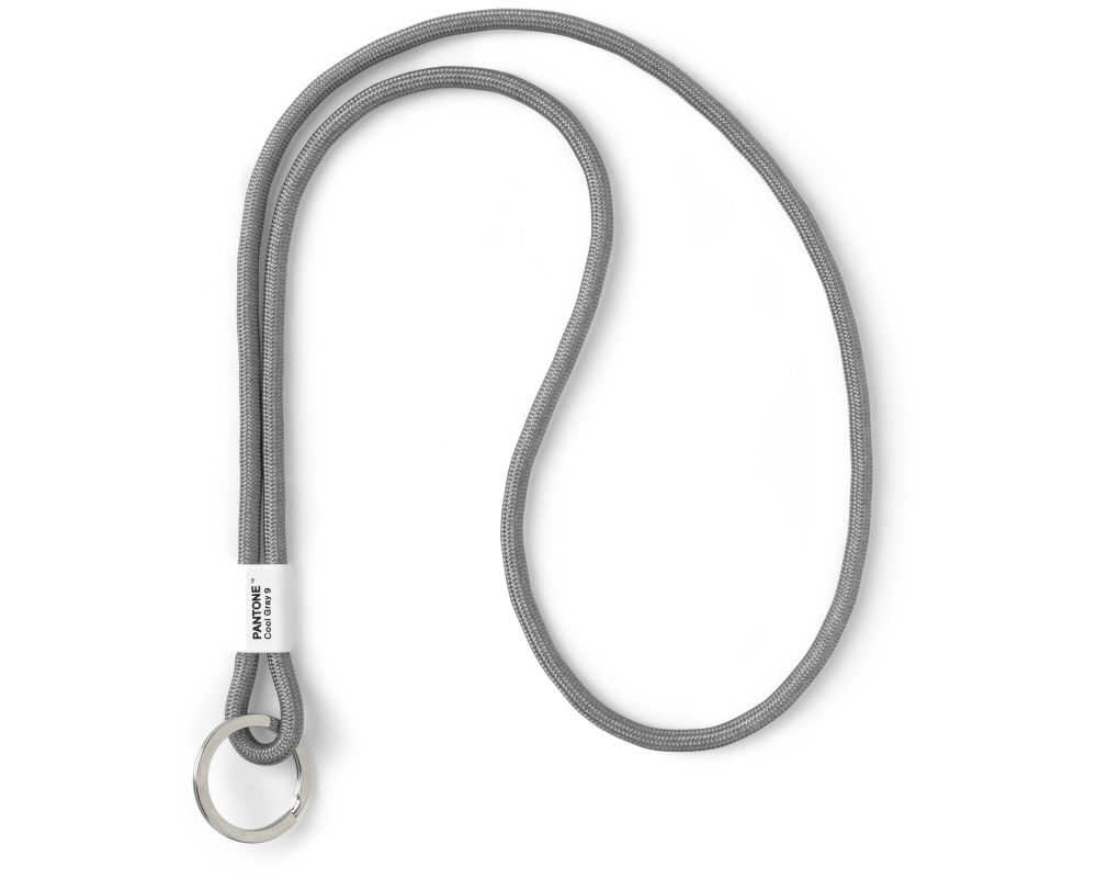 Pantone by Copenhagen Design Schlüsselanhänger Nylon Metall Grau 48 x 3.3 cm