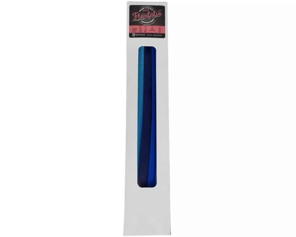 Chemica Aufbügelfolie Flex 30 x 50 cm, 3er Set, Blau