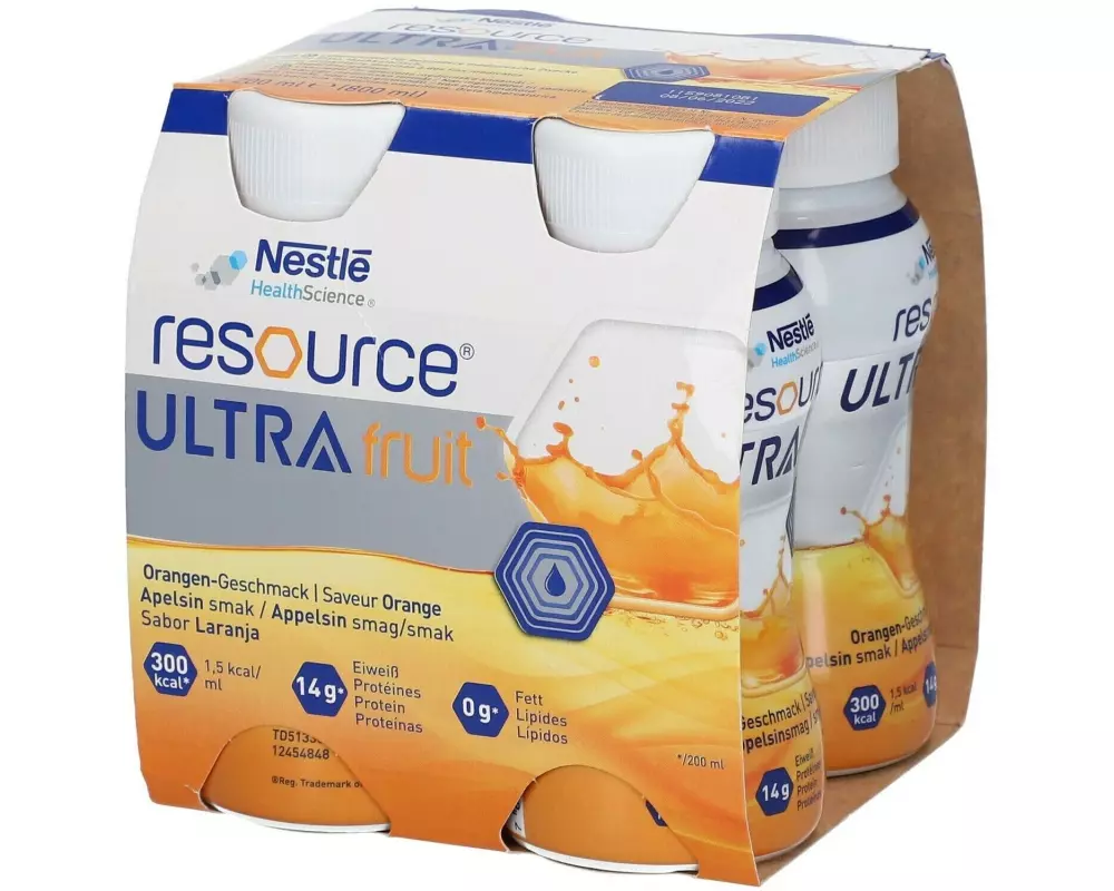 Resource Ultra Fruit Orange 4 x 200 ml