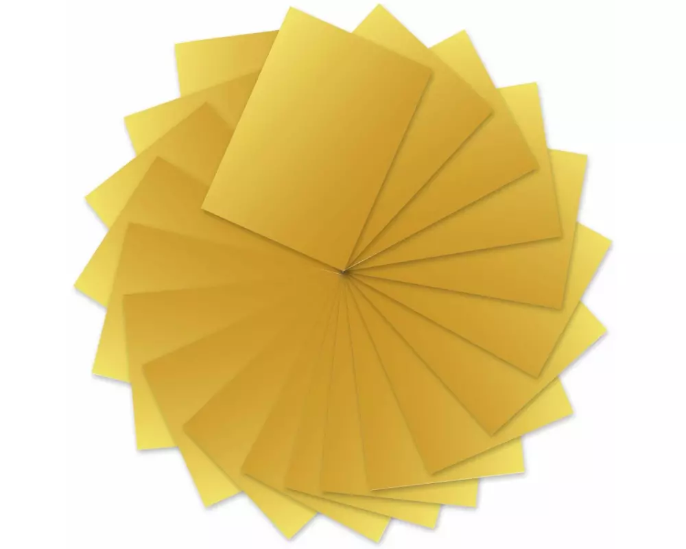 URSUS Tonzeichenpapier 50 x 70 cm, 130 g/m², 10 Blatt, Gold matt