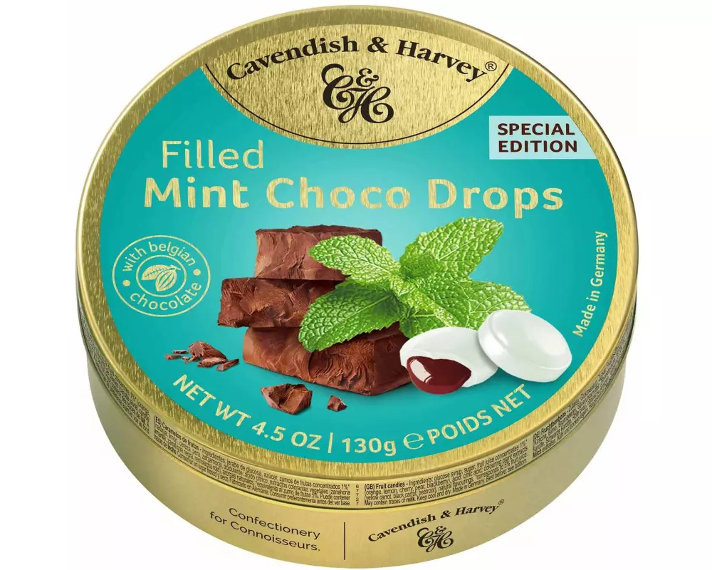 Cavendish & Harvey Mint Choco Drops 130 g