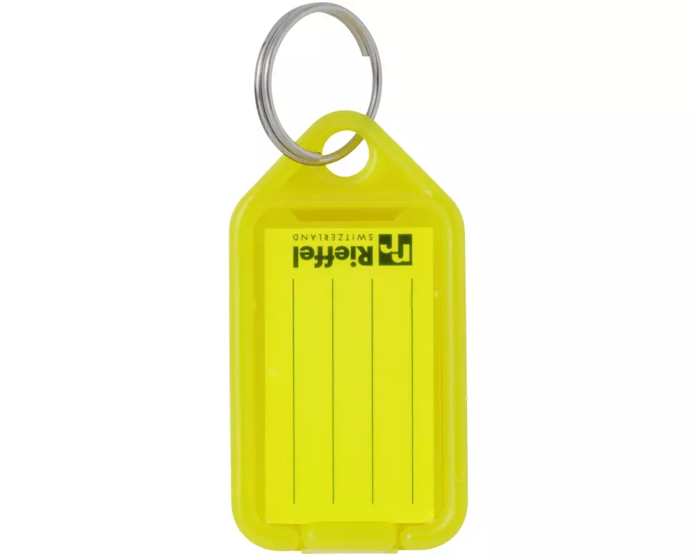 Robert Rieffel Schlüsselanhänger 3.8 x 2.2 cm , 10 Stück, Gelb