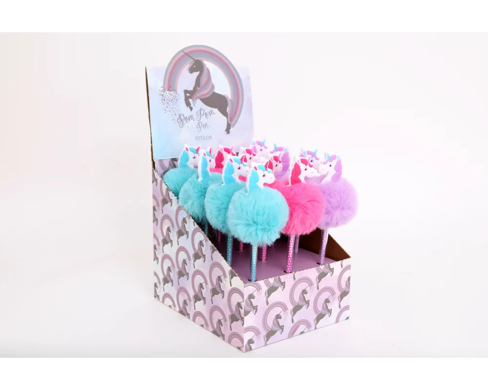 ROOST Kugelschreiber UN0153 Einhorn PomPom