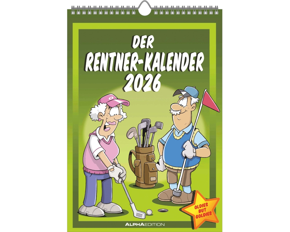 ALPHA EDITION Der Rentner-Kalender 2026 160496 1M/1S DE 23.7x34cm
