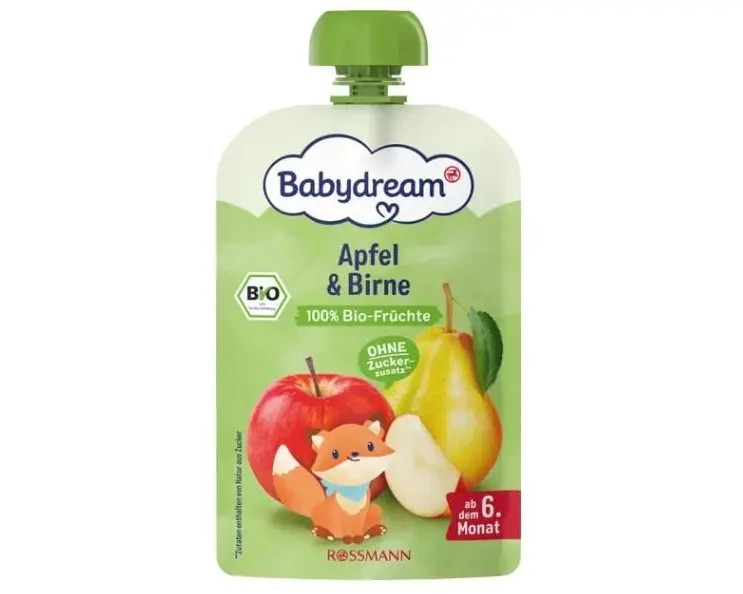 Babydream Bio Quetschie Apfel & Birne 100 g