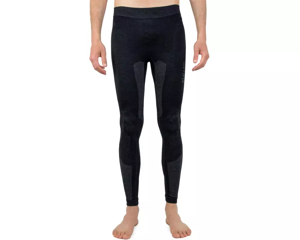 Merino & More Herren Funktionsunterhose lang S, Schwarz