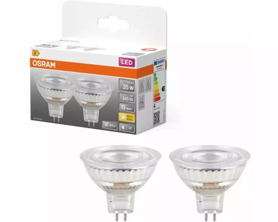 OSRAM Lampe LED STAR MR16 3.4W Warmweiss (WW)