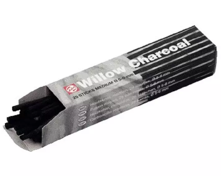 Talens Zeichenkohle mittel 5-6 mm, 25 Stück