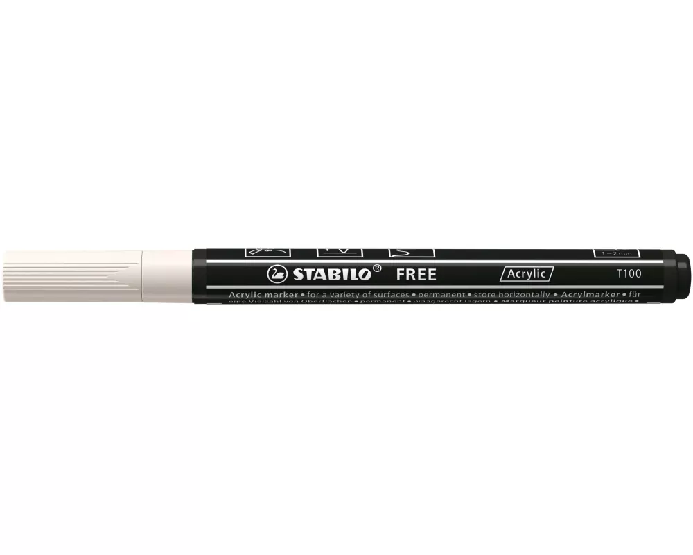 STABILO Acrylmarker Free Acrylic T100 Weiss