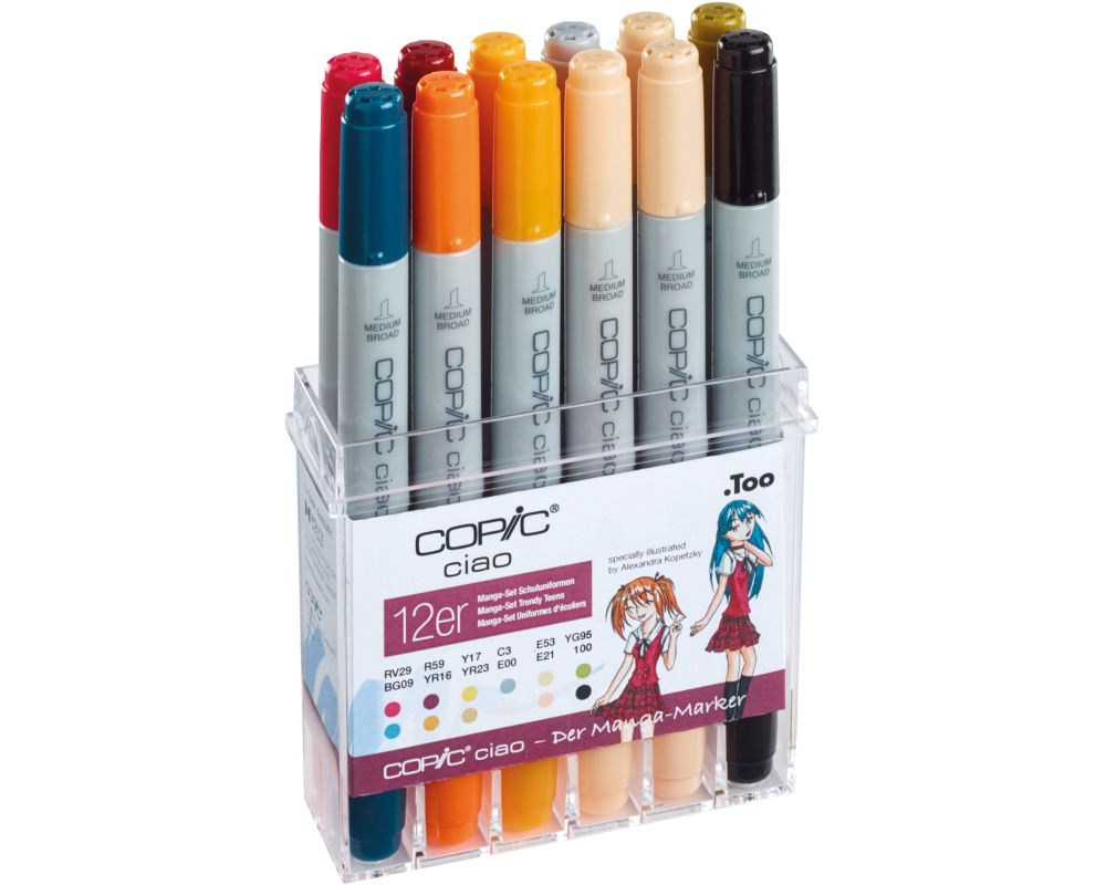 COPIC Marker Ciao 22075712 12er Set Schuluniformen