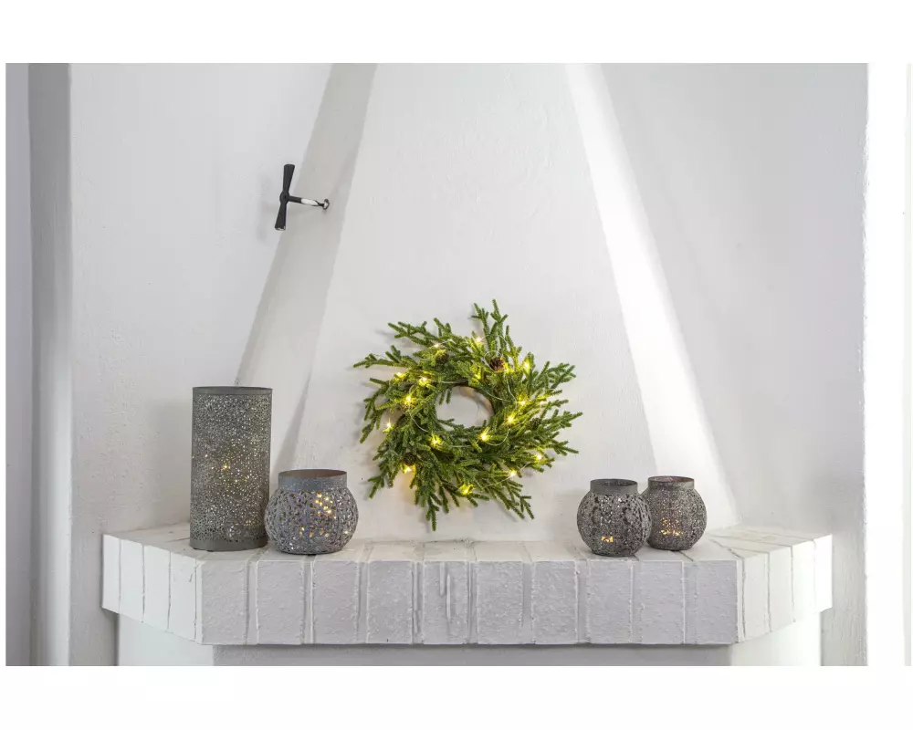 Star Trading Kranz Lummer, 38 cm, Grün