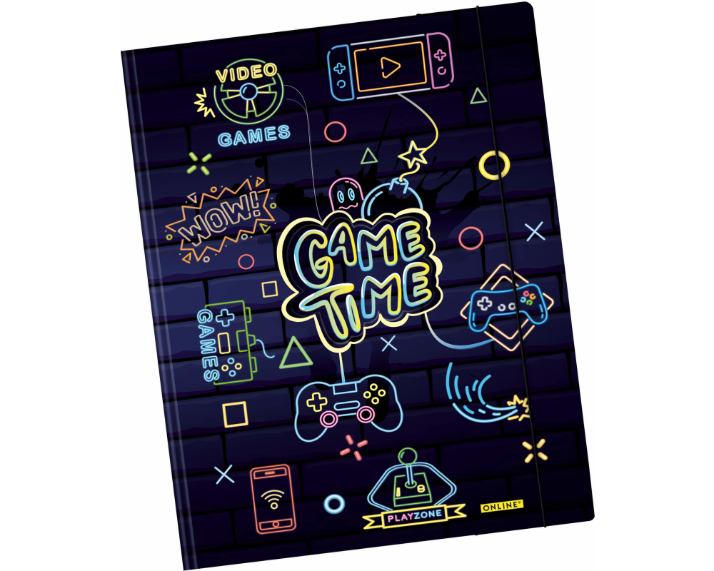 ONLINE Gummizugmappe A4 10141/6 Game Time