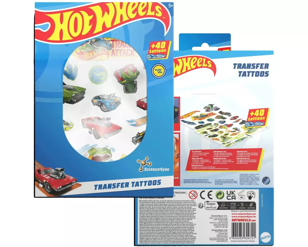 Science4you Tattoo Set Hot Wheels