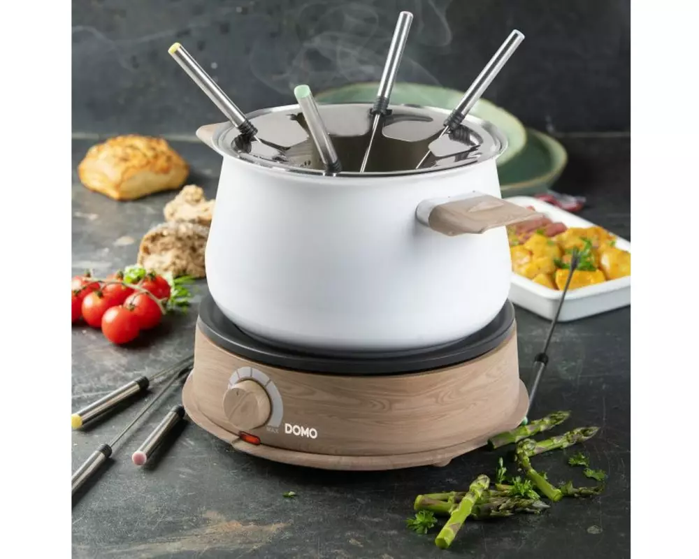 Domo Fondue-Bar DO736F 10 Teile, Weiss