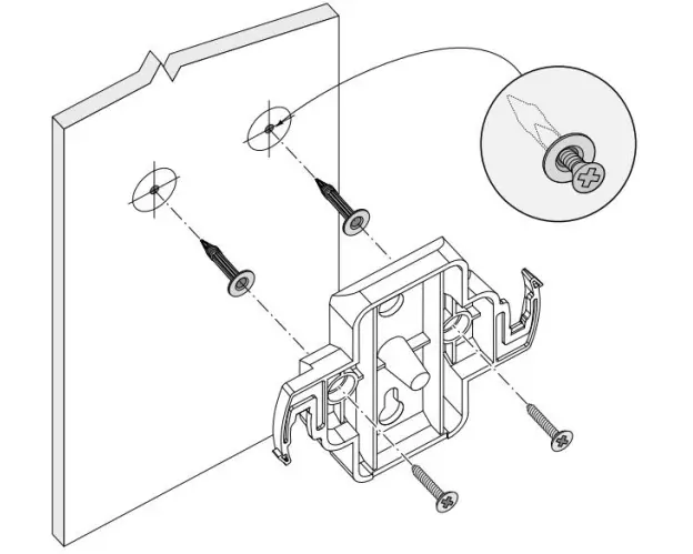 HPE Aruba AP-MNT-W4 Mount Kit, AP Flat Surface, White Low Profile Basic