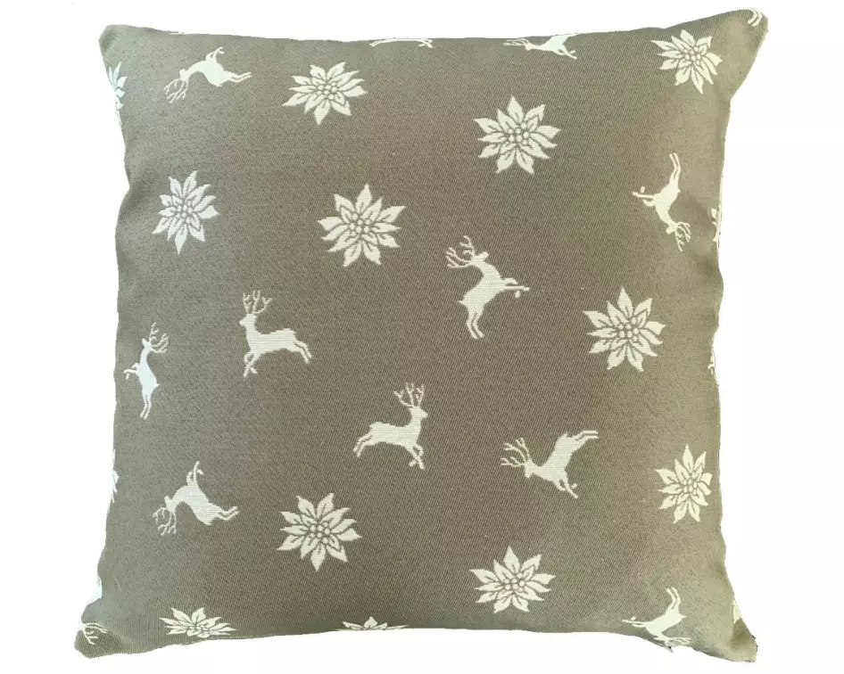 Hubatka Kissenbezug Hirsch 43 x 43 cm, Grün