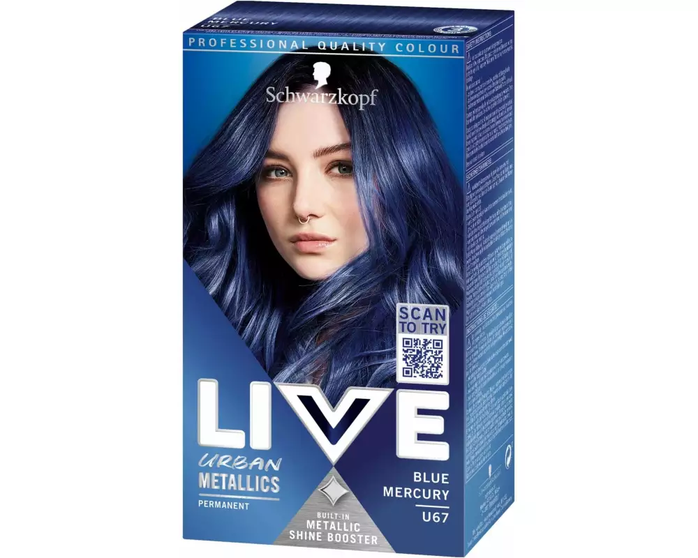 Schwarzkopf LIVE Haarcoloration Urban Metallics U67 Blue Mercury