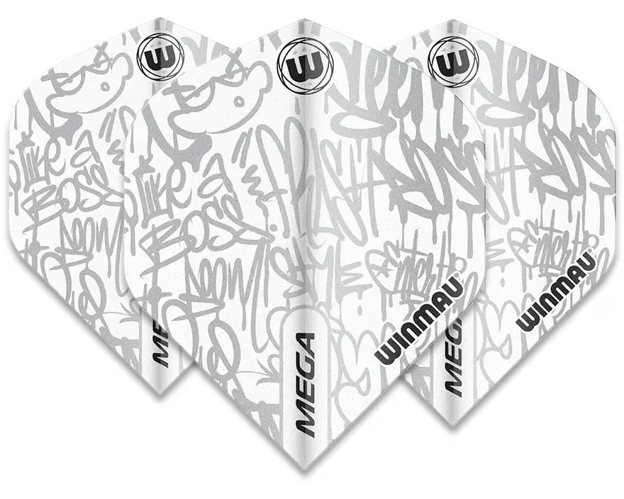 Winmau Dartflight, Weiss, 3 Stück