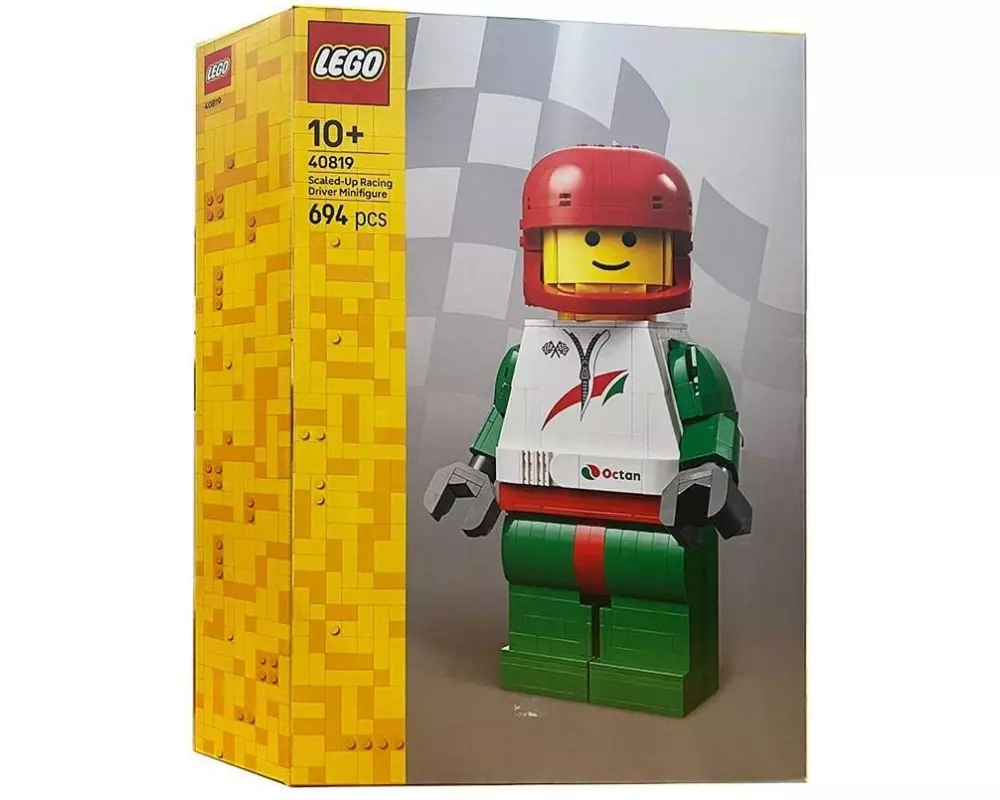 LEGO Rennfahrer-Minifigur 40819 Gross Kunststoff Mehrfarbig