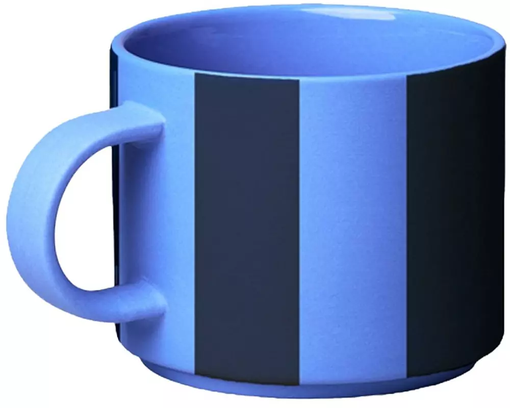 Chic Mic Kaffeetasse Good Mood 280 ml, 1 Stück, Summer Sky gestreift