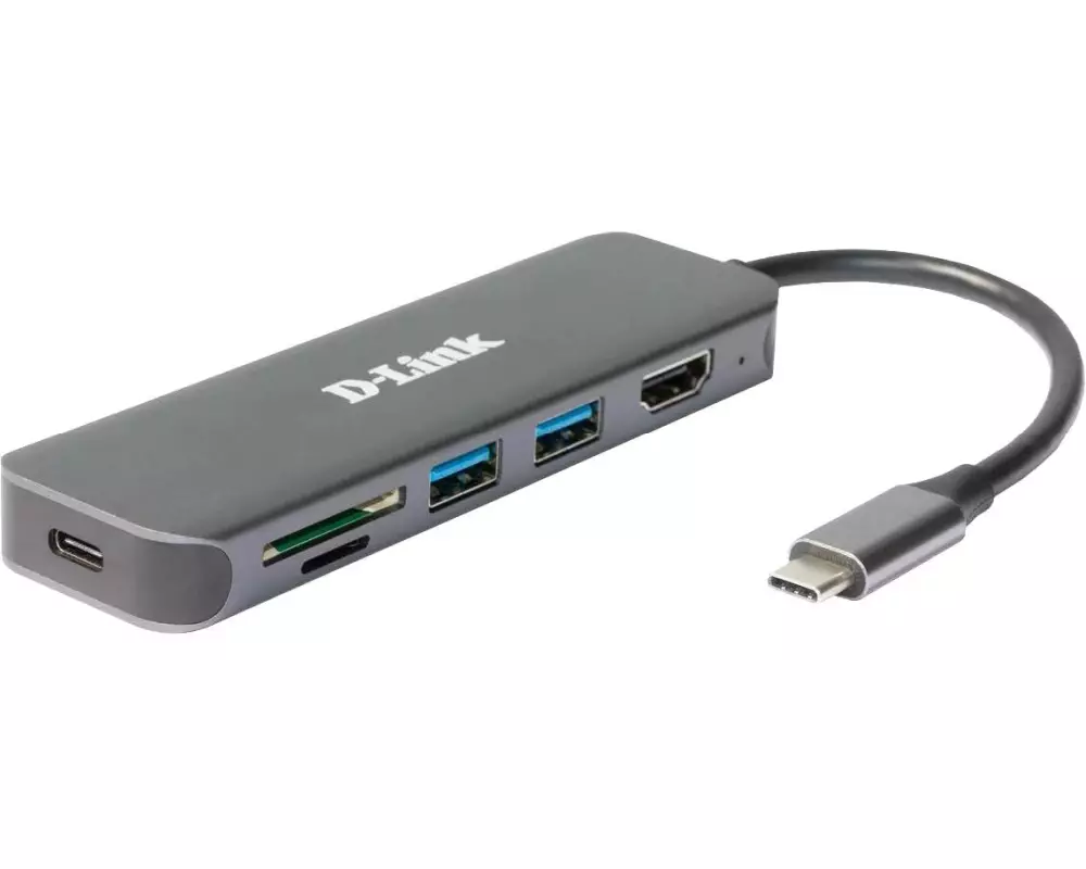 D-Link DUB-2327 USB-C Hub USB Typ-A/USB Typ-C