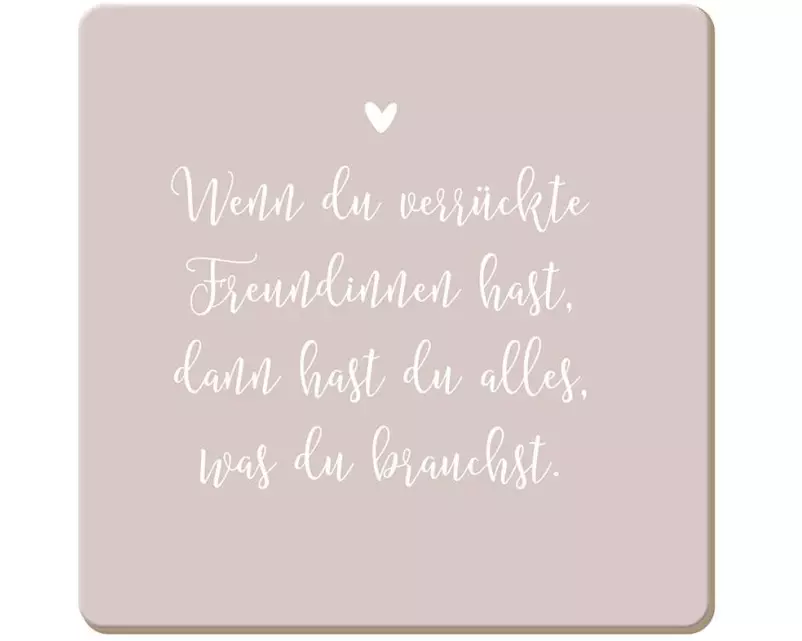 Grafik Werkstatt Korkuntersetzer verrückte Freundinnen