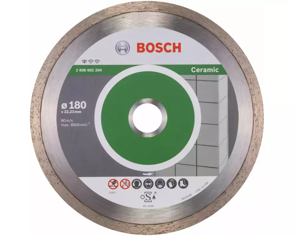Bosch Professional Diamanttrennscheibe Standard for Ceramic, 180 x 1.6 x 7 mm