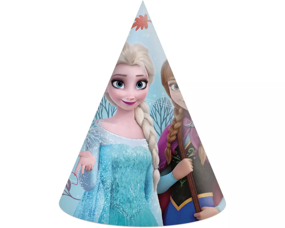 We fiesta Party Partyhüte Frozen Blau/Mehrfarbig, 6 Stück