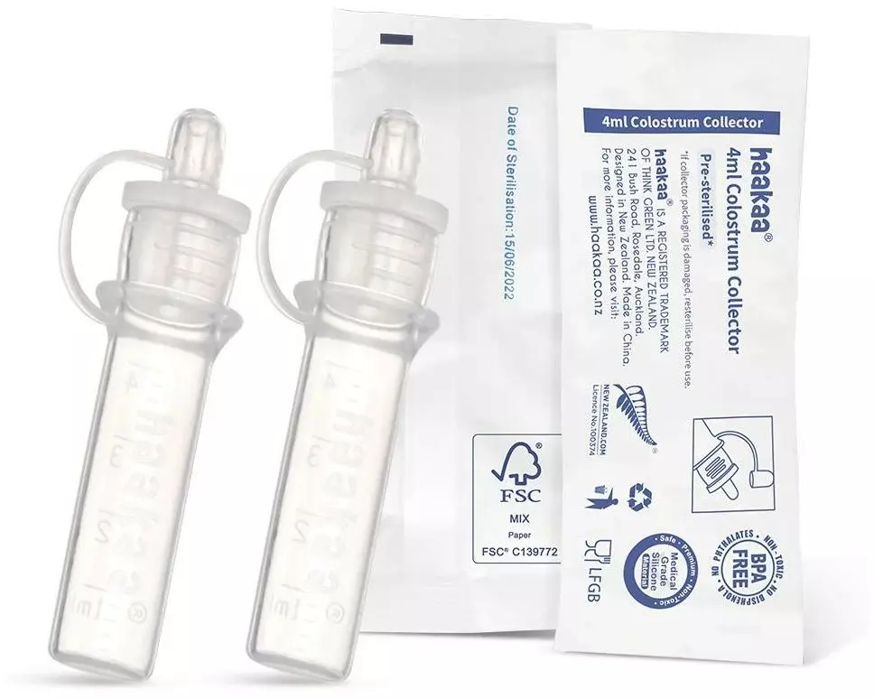 Haakaa Kolostrum Sammler für Muttermilch 2 Stück