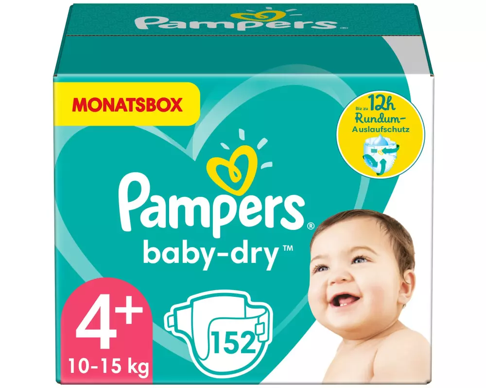Pampers Windeln Baby Dry Monatsbox Grösse 4+
