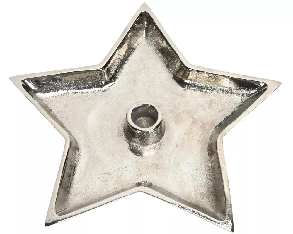 COCON Kerzenhalter Stern, Silber