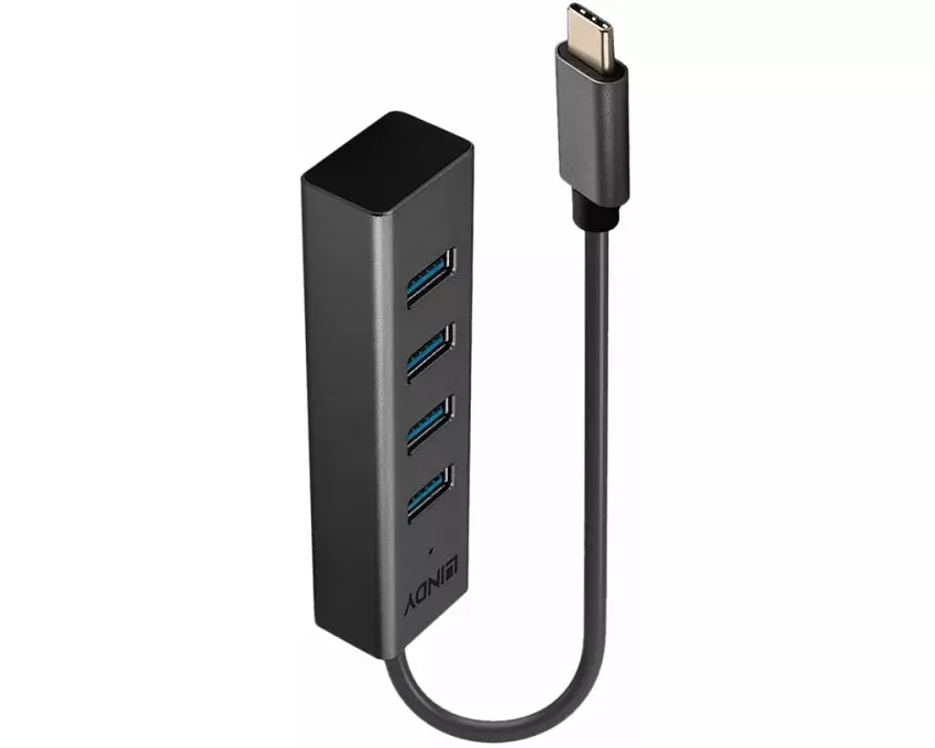 LINDY 4 Port, USB 3.2, Type C, Hub