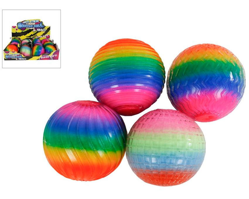 ROOST Quetschball Regenbogen 621400 4 ass. 7cm