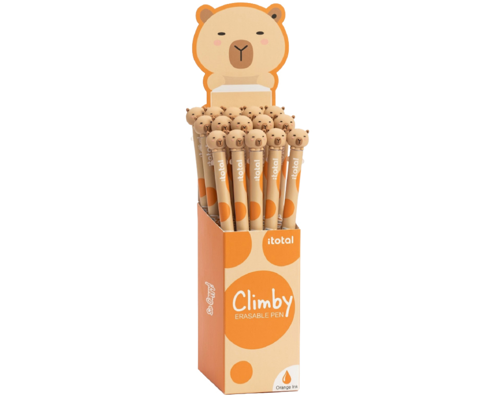 I-TOTAL Gelschreiber Climby 0.7mm XL3606 Capybara, orange, radierbar