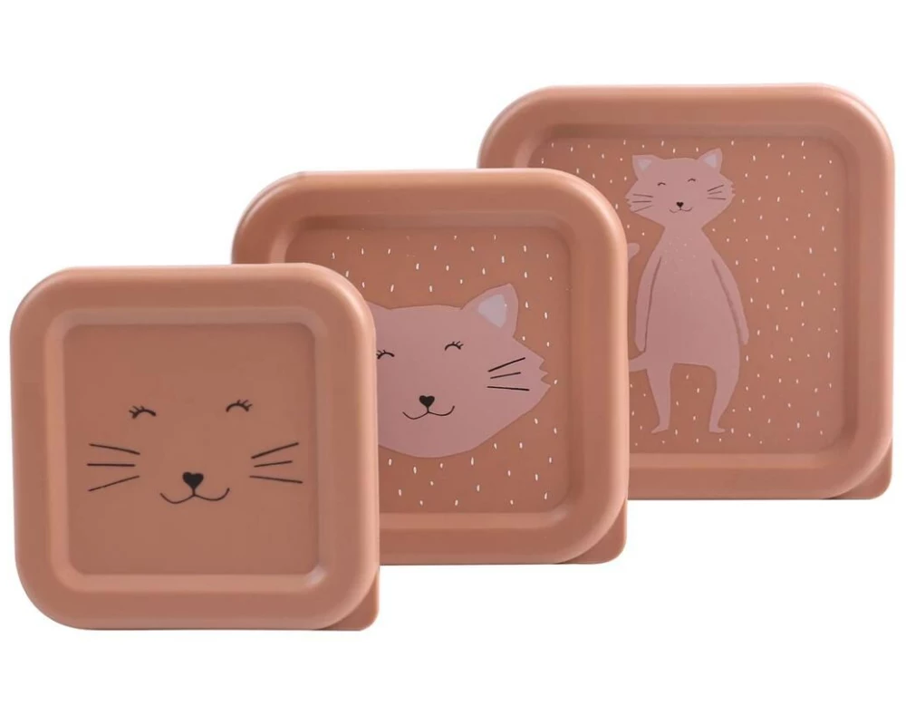 Trixie Lunchbox Katze 3er Set, Hellorange
