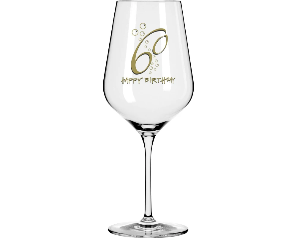 Wate Weinglas Happy Birthday "60"