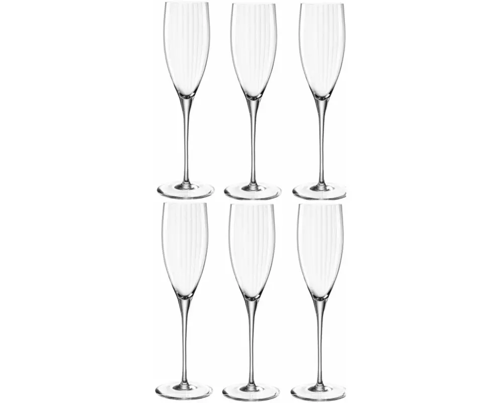 Leonardo Sektglas Poesia 250 ml, 6 Stück, Transparent