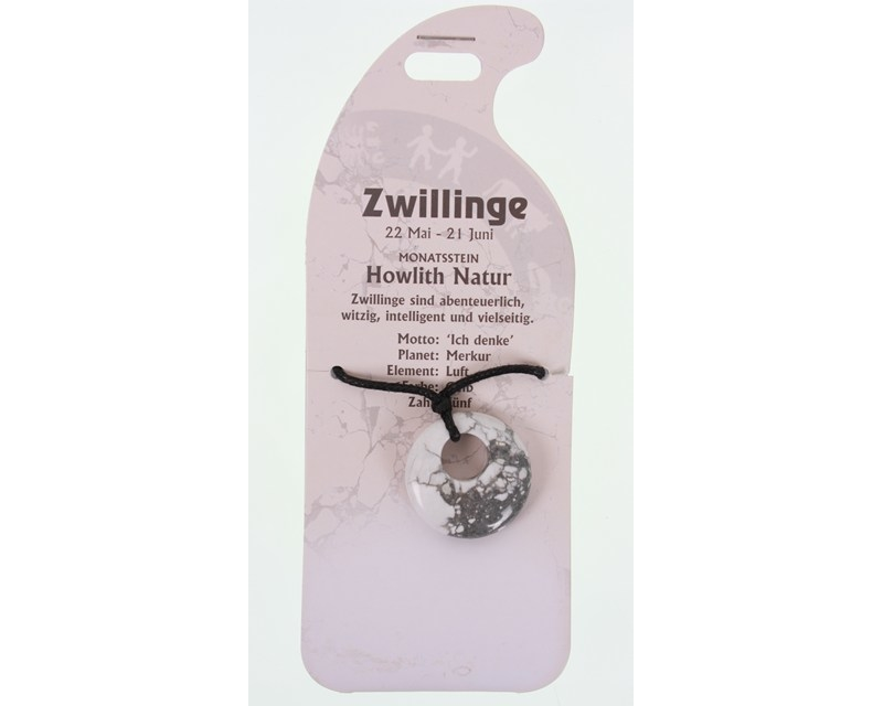 ROOST Halsband Zwilling G251 Howlith natur