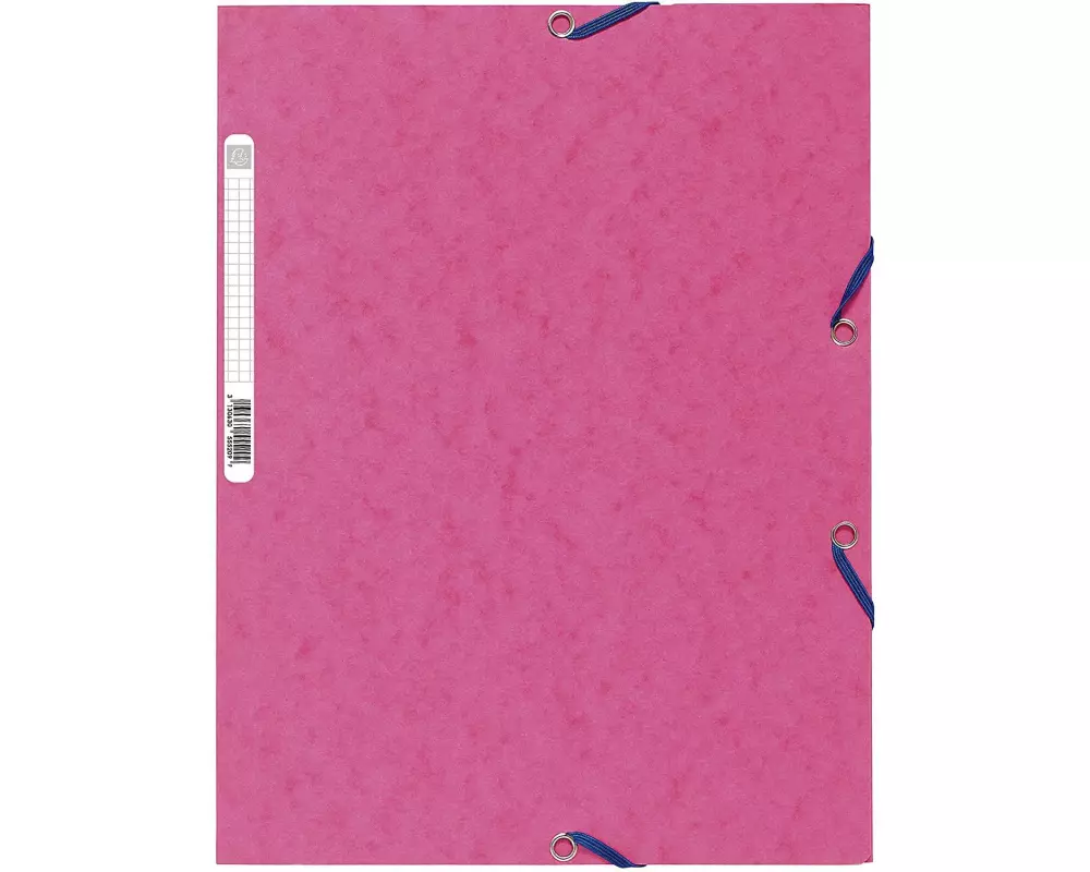 Exacompta Gummibandmappe A4 Rosa, 250 Blatt