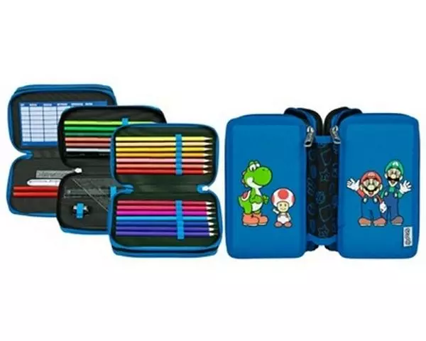 Scooli Necessaire Tripledecker Super Mario gefüllt