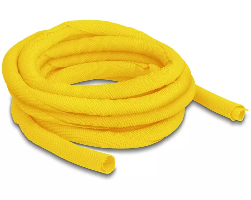 Delock Kabelschlauch selbstschliessend 5 m x 10 mm Gelb