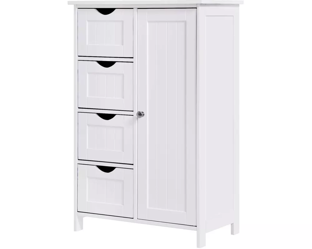 VASAGLE Kommode 55 x 81 cm, Weiss