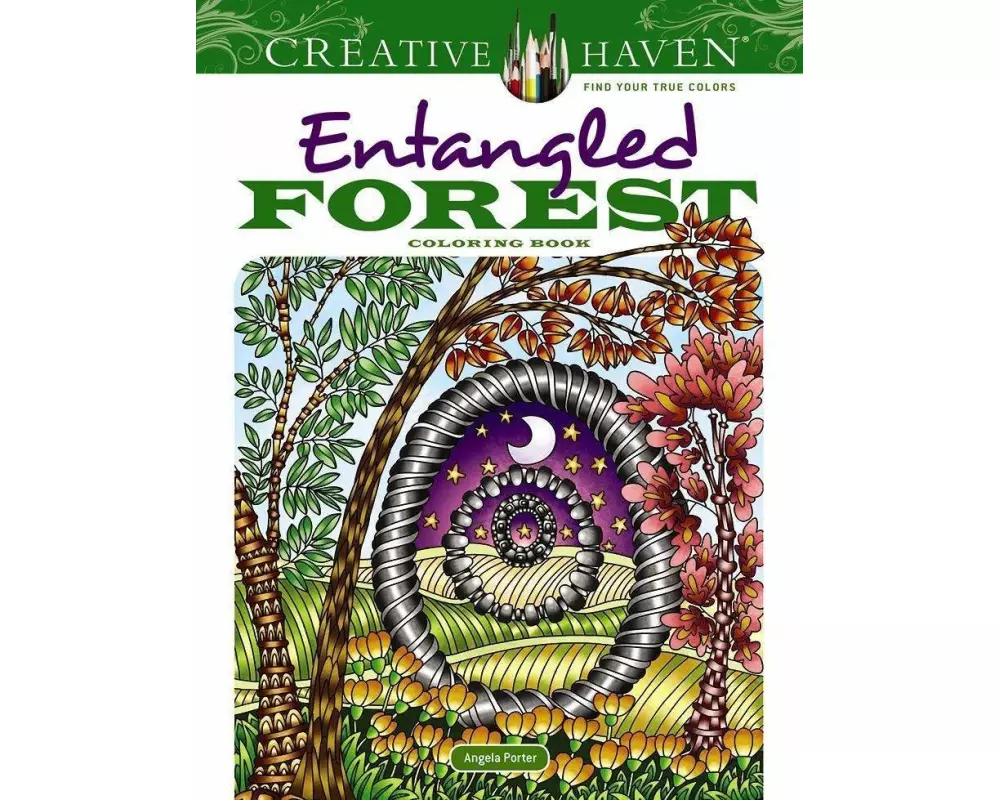 Creative Haven Entangled Forest Coloring Book