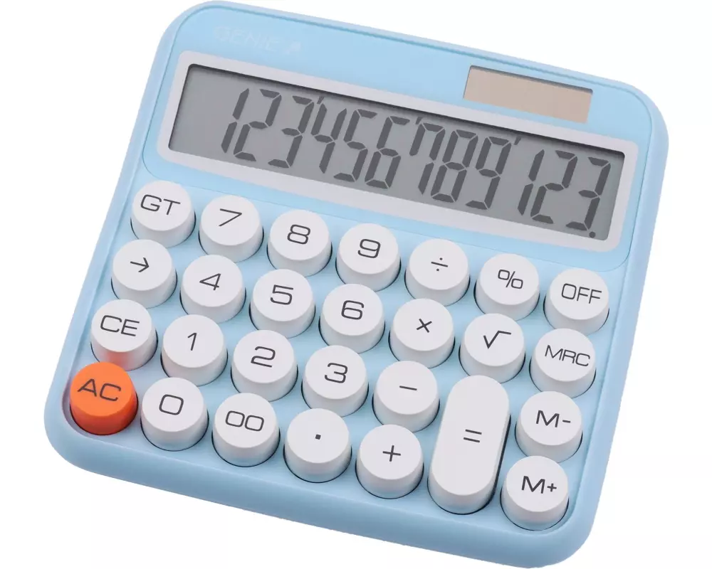 Genie Taschenrechner 612B Blau