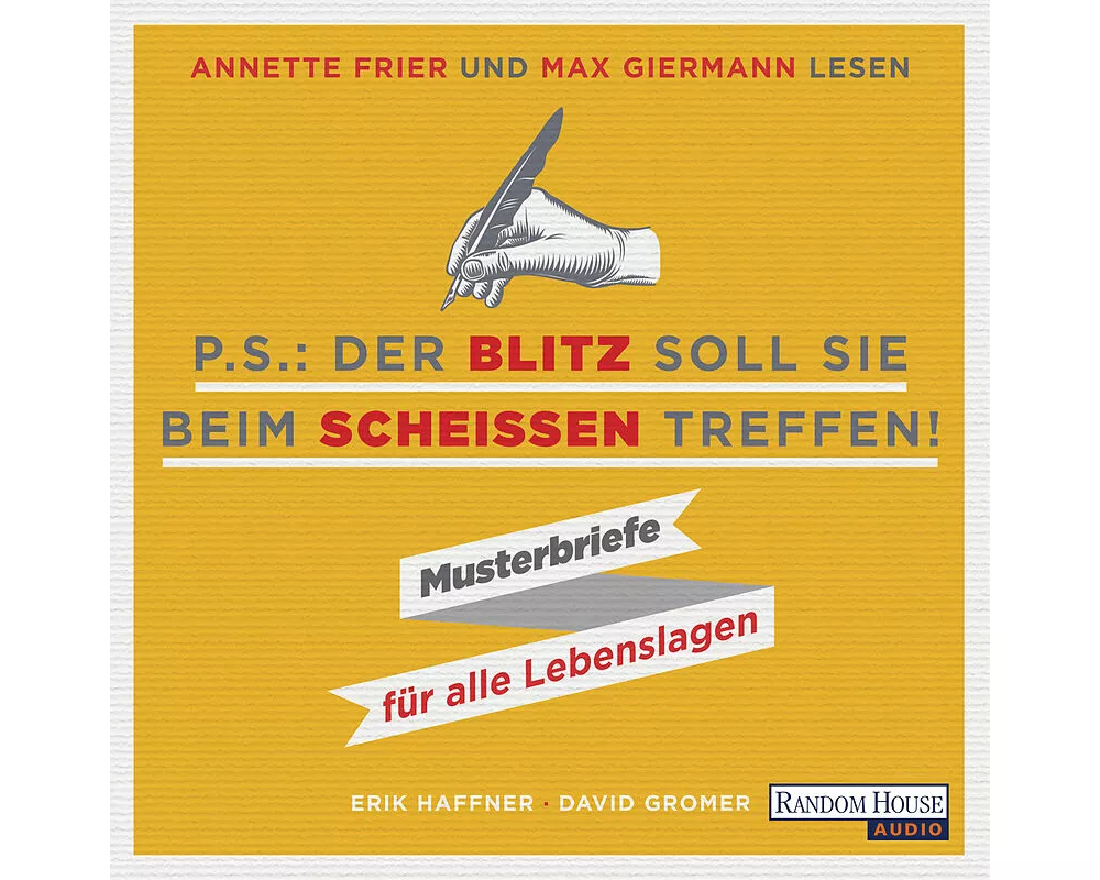 PS: Der Blitz soll Sie beim Scheißen treffen