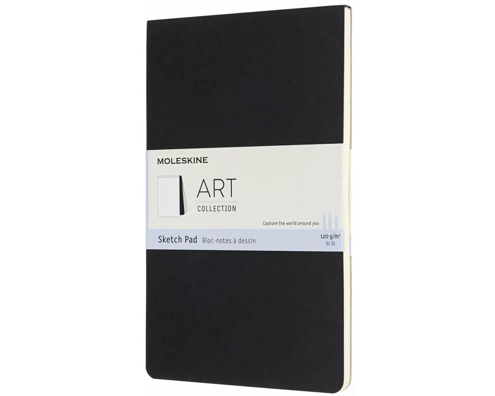 Moleskine Sketch Pad L/A5, 120G-Paper, Cardboard Cover, Black