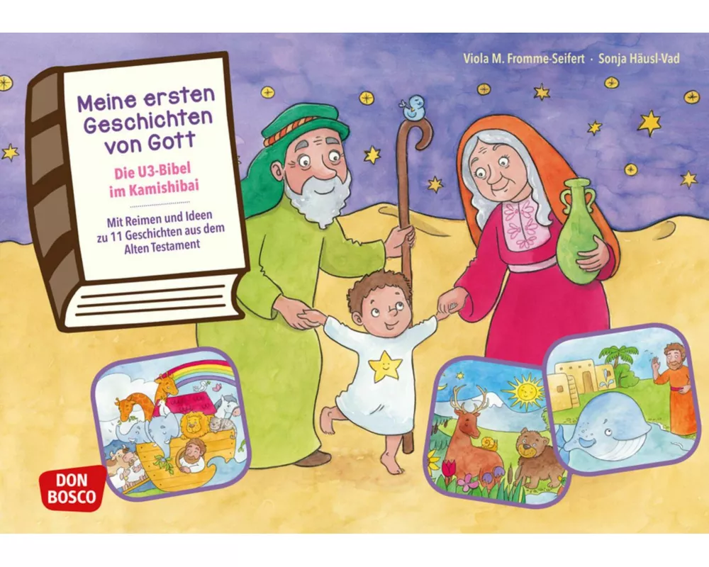Meine ersten Geschichten von Gott. Die U3-Bibel im Kamishibai. Kamishibai Bildkartenset