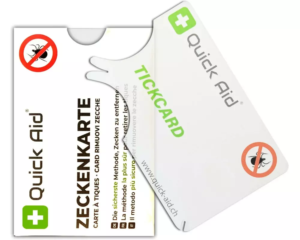 Quick Aid Zeckenkarte mit Lupe 1 Stück