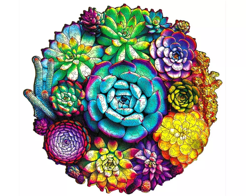 Escape Welt Holz-Puzzle Sukkulenten