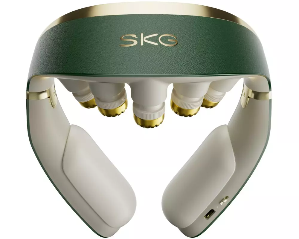 SKG Massagegerät G7 Pro-Fold Grün/Gold